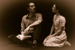 Shawn Fennell as Septimus and Rebecca Christie as Rezia  in MRS. DALLOWAY by Virginia Woolf, adapted by Hal Coase