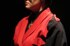 Kerstyn Desjardin as Queen Margaret in QUEEN MARGARET by Jennifer Dick, adapted from William Shakespeare, presented by Head Trick Theatre