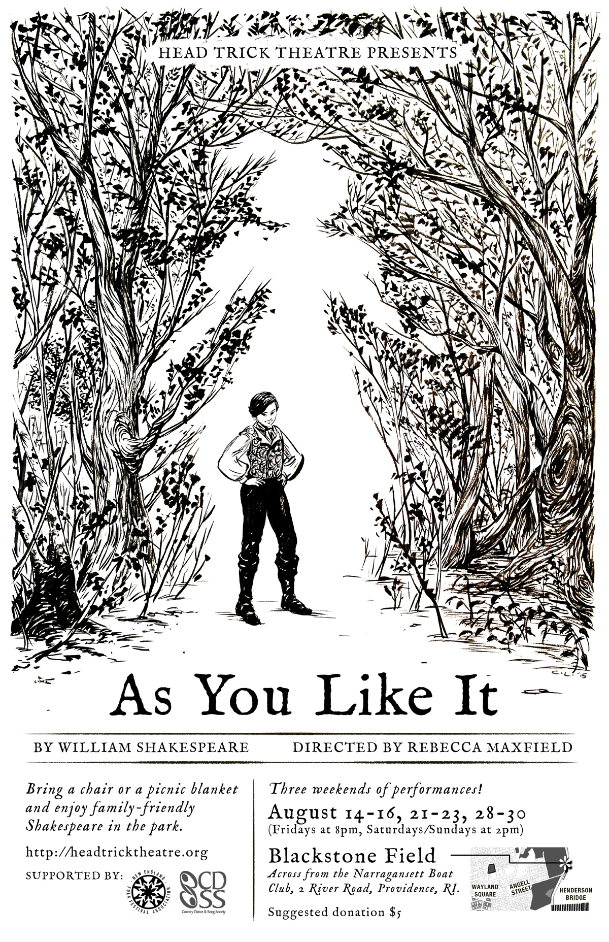 Head Trick Theatre presents Shakespeare's 'As You Like It' directed by Rebecca Maxfield