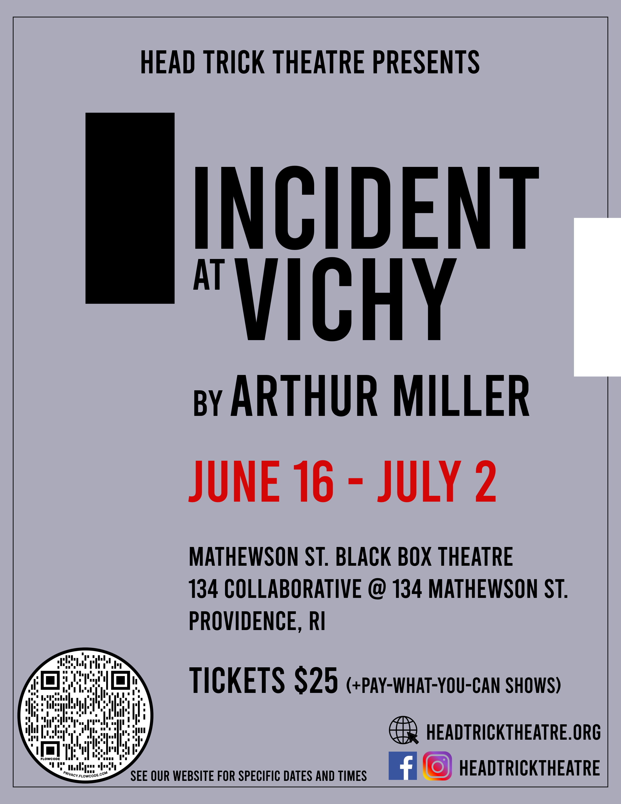 Incident at Vichy poster image Arthur Miller